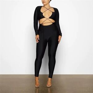 Skims Lace up Catsuit / Jumpsuit NWT